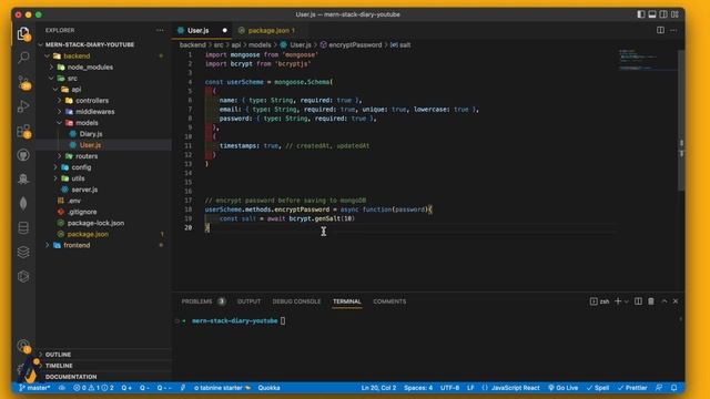 Build a Full Stack MERN Diary App with Auth | MERN Course | MongoDB Schema Design смотреть онлайн
