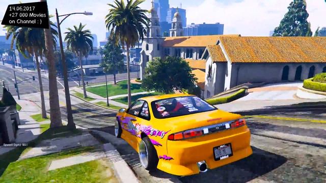 Nissan Silvia S14 Kouki BN Sports New ENB Top Speed Test GTA Mod Future _REVIEW