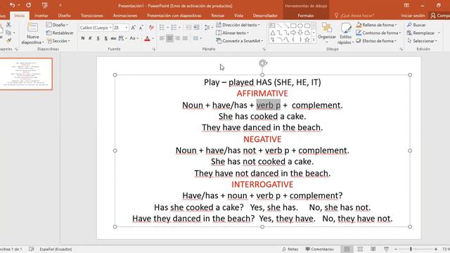 CLASE DE INGLES PRESENT PERFECT AFFIRMATIVE, NEGATIVE, INTERROGATIVE - 2DO BACH EBJA смотреть онлайн