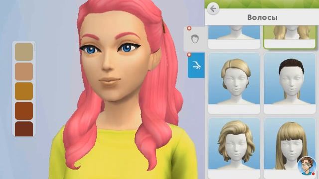 The Sims Mobile - Обзор: женской одежды и причесок / The Sims 4 на телефоне!!