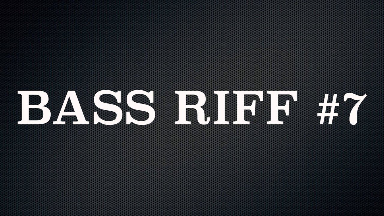 Bass Riff #7 - Slap Bass (115 Bpm) + Tabs
