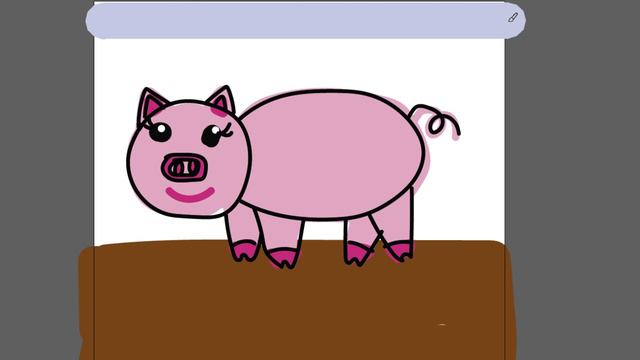 Рисуем свинку детям часть 50 смотреть онлайн