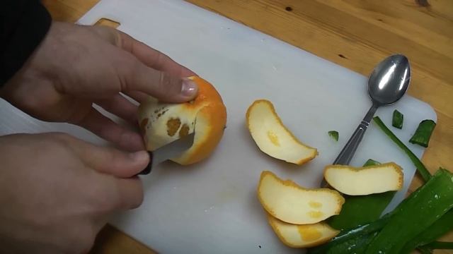 Fresh Homemade Aloe Vera Juice (with orange) смотреть онлайн