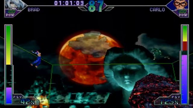 #635 Psychic Force 2 (PS1) Exclusive Hidden Characters (1/3): Brad gameplay. смотреть онлайн