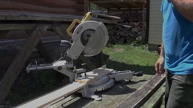 170. Торцовочная пила Корвет 4м для столярки, плотницких и строительных работ. Бюджетная торцовка. смотреть онлайн