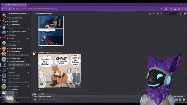 A Protogen Looks at Spooky Furry memes (LIVE) смотреть онлайн