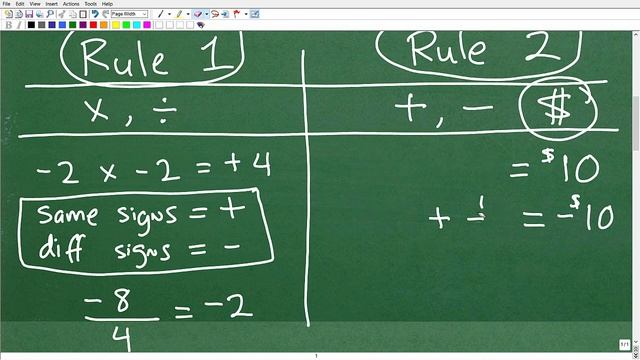 Learn The Positive and Negative Numbers – Easy TIP To Remember The Rules! смотреть онлайн