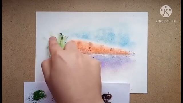 Рисуем морковку стружкой из карандашей смотреть онлайн