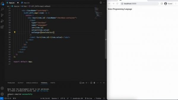 How To Create Checkbox List in React JS