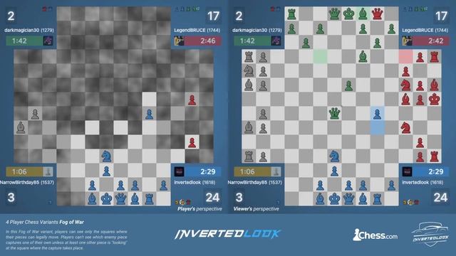 4 Player Chess Fog of War | Total Destruction смотреть онлайн