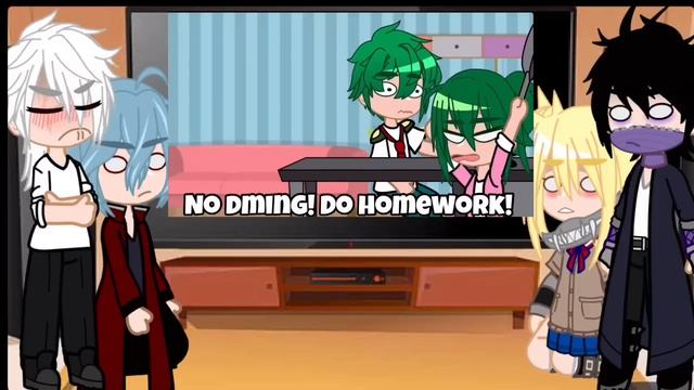 Pro Heroes and LOV react to do homework!!!? || mha/bnha || Gacha || my AU || смотреть онлайн