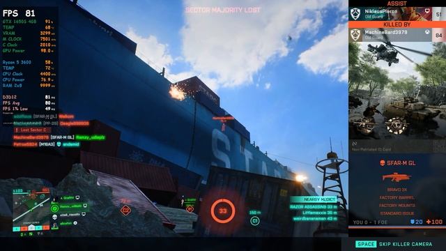 Battlefield 2042 Season 2 | GTX 1650S 4GB - Ryzen 5 3600 | смотреть онлайн