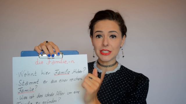 Deutsch Lernen - Die Familie - Deutsch Mit Zboiiing