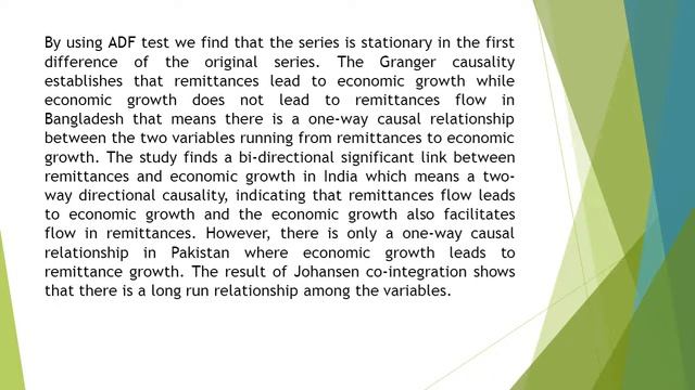 Remittance Inflow and GDP Growth Evidence from Bangladesh, India and Pakistan AEFR 2018 811 1340 13 смотреть онлайн