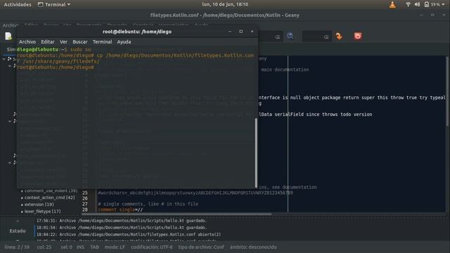 Tutorial to add support for KOTLIN to GEANY IDE смотреть онлайн