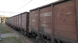 Электровозы ВЛ80С-2504 + ВЛ80С-1038 с грузовым поездом