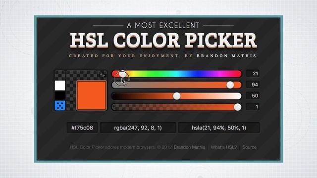 Color Space: HSV / HSL - Information Visualization: Applied Perception смотреть онлайн