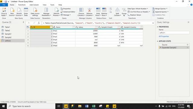 10 - Merge Queries with all joins in Power Bi | Left Join | Right Join | Full join | Inner Join смотреть онлайн