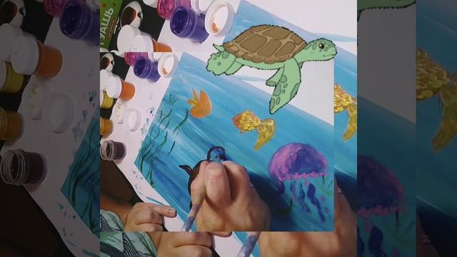 Правополушарное рисование #правополушарноерисование #подводныймир #рисунокдлядетей  ?