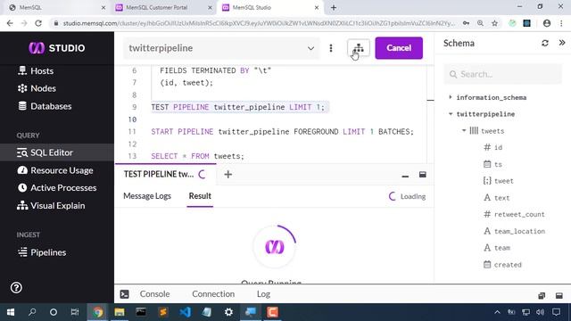 SingleStore Pipeline from Kafka смотреть онлайн