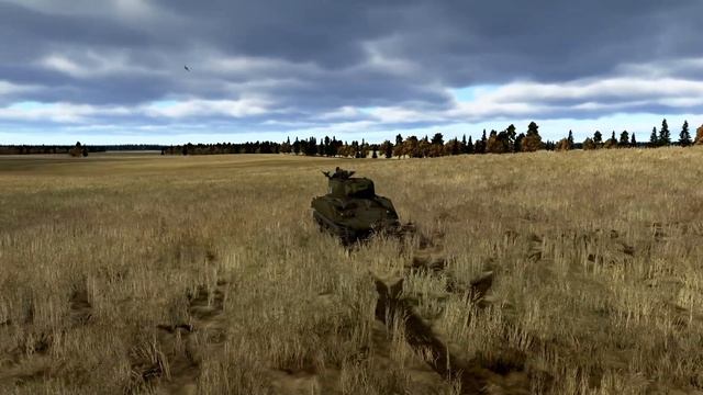 Ил-2 Штурмовик: Tank Crew. Бой на М4А2 (75) против четырех Pz.IVG и Ju-87D-3. смотреть онлайн