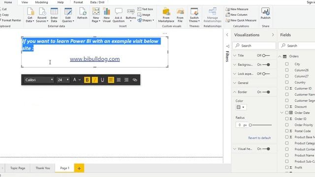 How to create a Hyperlink in Power Bi Desktop смотреть онлайн