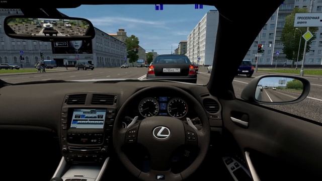 Lexus IS F 2009 - City Car Driving [Steering Wheel Gameplay] смотреть онлайн