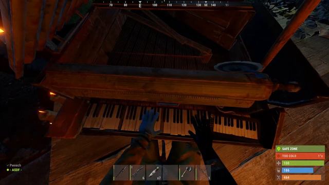 Best piano player on Rust. смотреть онлайн