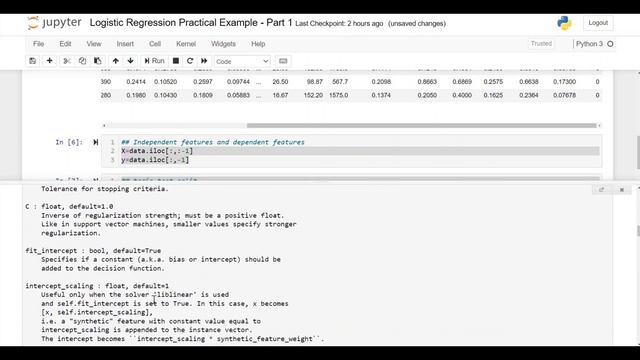 01. Logistic Regression Practical Example смотреть онлайн