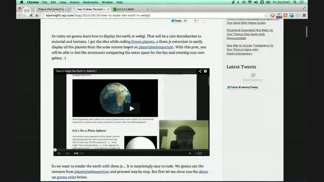 Making an HTML5 Game in WebGL & Three.js in 1 Hour with Jerome Etienne смотреть онлайн