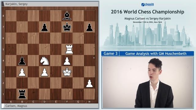 Carlsen - Karjakin Game 3 World Chess Championship 2016 | Grandmaster Analysis смотреть онлайн