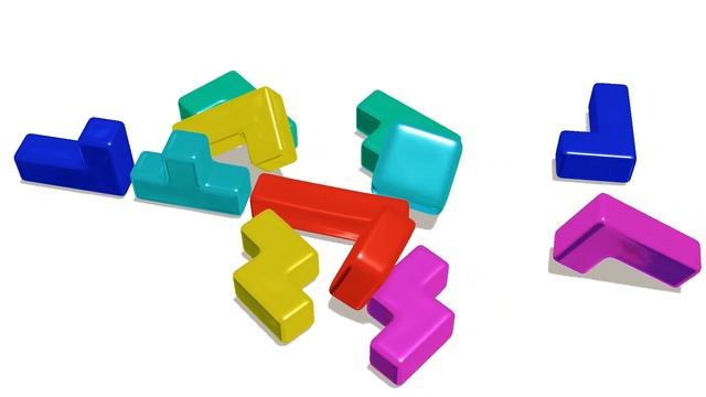 Jelly Tetris Blocks Falling from Above | Soft Body Simulation смотреть онлайн