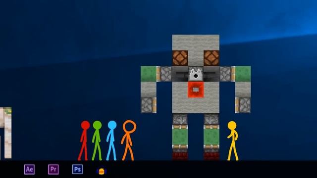 Анимация против Майнкрафта Эпизод 17 (Битва Строителей) Русская Озвучка смотреть онлайн