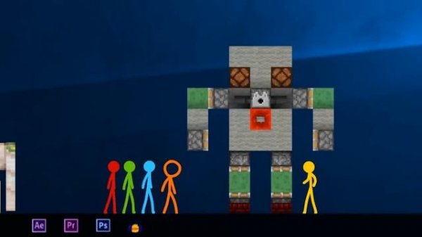 Анимация против Майнкрафта Эпизод 17 (Битва Строителей) Русская Озвучка