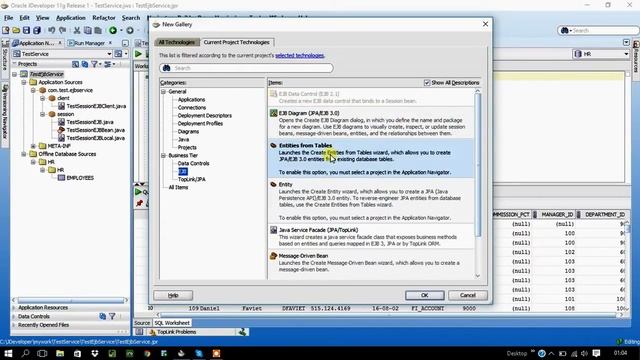 Create Simple EJB with Entities Part1 смотреть онлайн