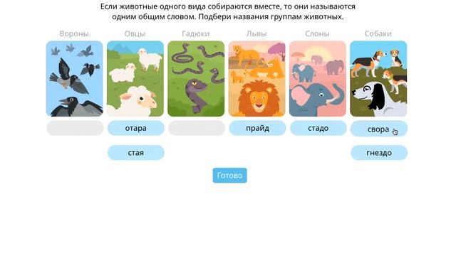 "Стая или стадо" 1-4 класс смотреть онлайн