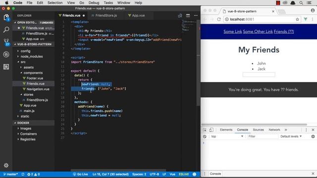 Vue Tutorial #9 - Scaling Vue.js Data with Stores смотреть онлайн