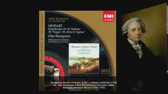 W.A. Mozart - Sinfonie No.29 in A major, K.201 (dir.Otto Klemperer, New Philharmonia Orchestra,1965) смотреть онлайн
