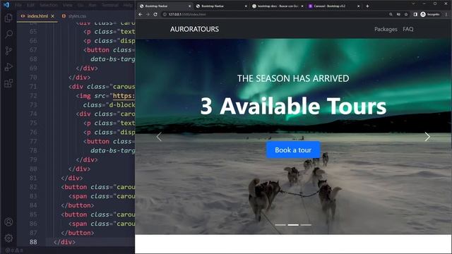Bootstrap 5 Navbar with Slider смотреть онлайн