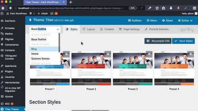Packs WordPress con Framework Gantry 5: Vision General смотреть онлайн