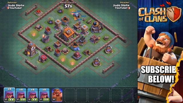 SNEAKY ARCHERS vs BUILDER HALL 6! Max Archer BH6 Attacks in Clash of Clans смотреть онлайн