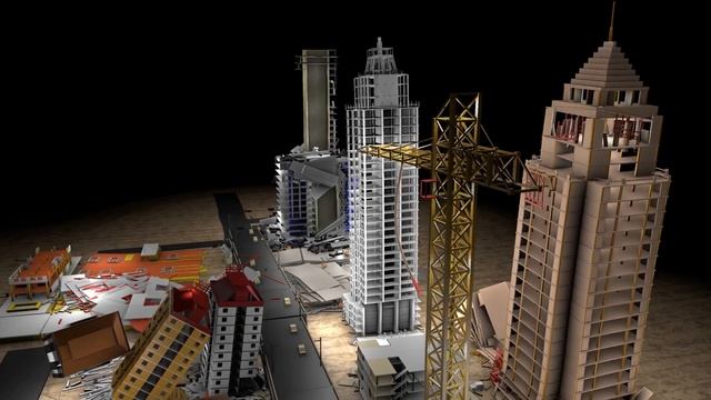 3D City Block - Earthquake Destruction Simulation (Ep. 47) смотреть онлайн
