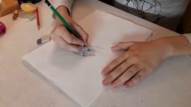 Учимся рисовать вместе. Рисуем кота.