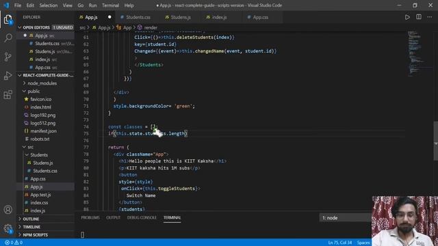 12 - Conditional CSS | The Complete React Js, Redux, Hooks, Next Js Course | KIIT KaKsha смотреть онлайн