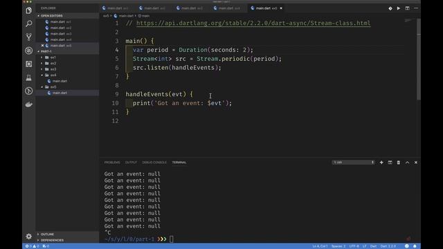 #flutter #dart #programming #learningflutter - S2 E1 - Dart Steam Class смотреть онлайн