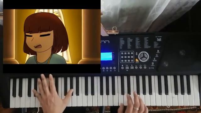 UNDERTALE (from piano)- мелодия чара и санс (кавер собственного исполнения на пианино) смотреть онлайн