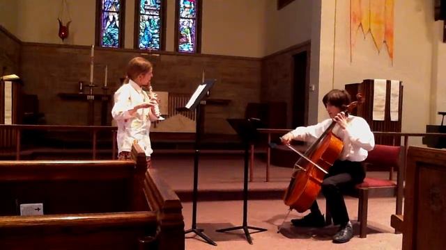 Lily and Julian play Telemann sonata смотреть онлайн