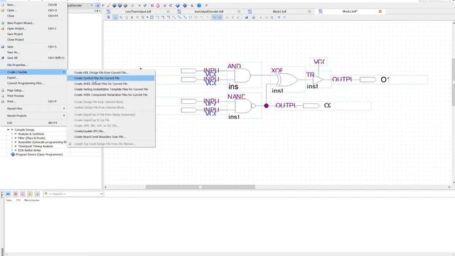 Creating Block/Symbol Files in Quartus II смотреть онлайн