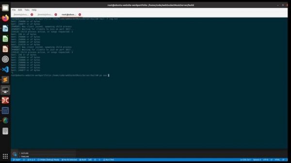C++ server streaming music over websocket to webpage running javascript