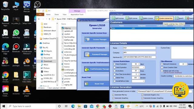 Epson L1350 L1300 L1310 Resetter | Adjustment Program Tool | Redlight Blinking #viral #viralvideo